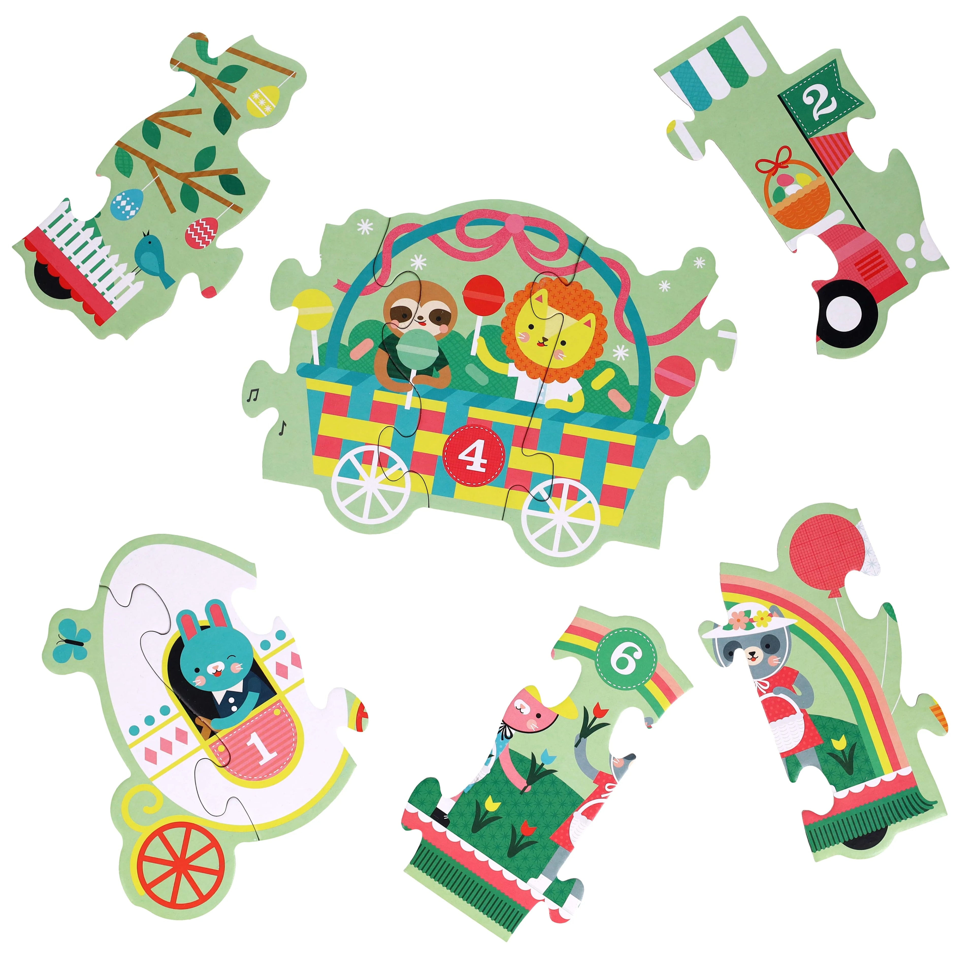 Puzzle luuung de podea, 30 piese - Easter Parade - Petit Collage