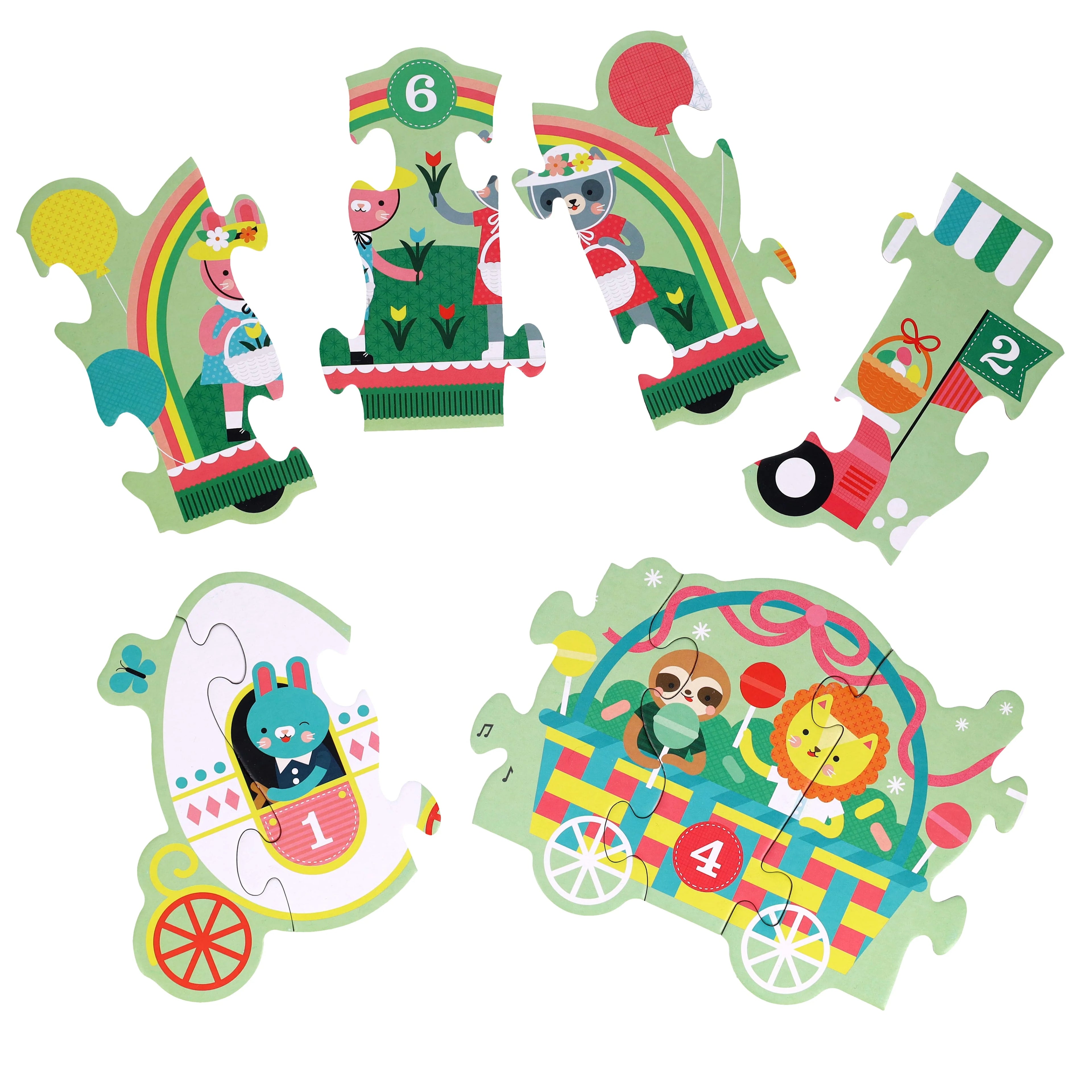 Puzzle luuung de podea, 30 piese - Easter Parade - Petit Collage