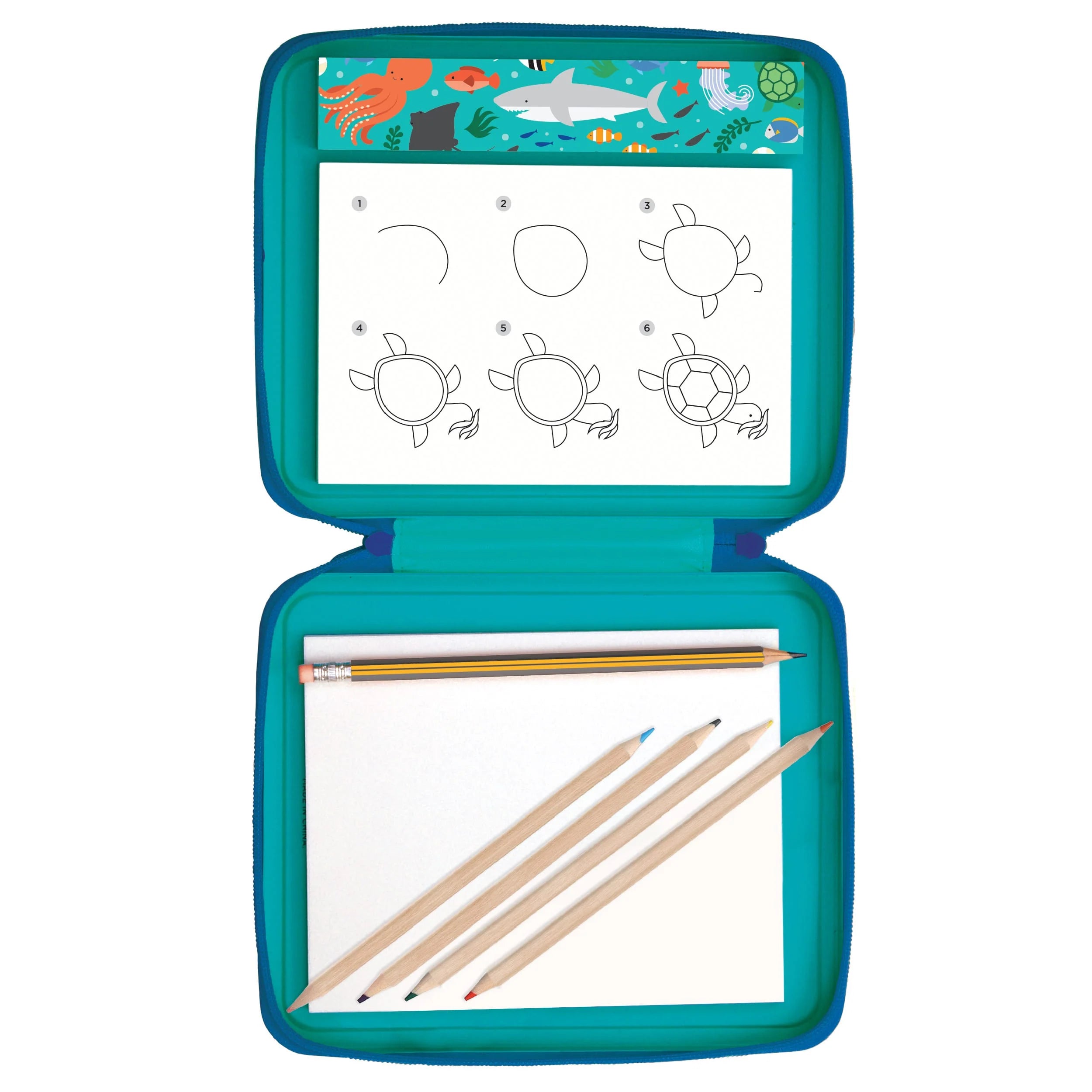 Set creativ How to Draw - Ocean Life - Petit Collage