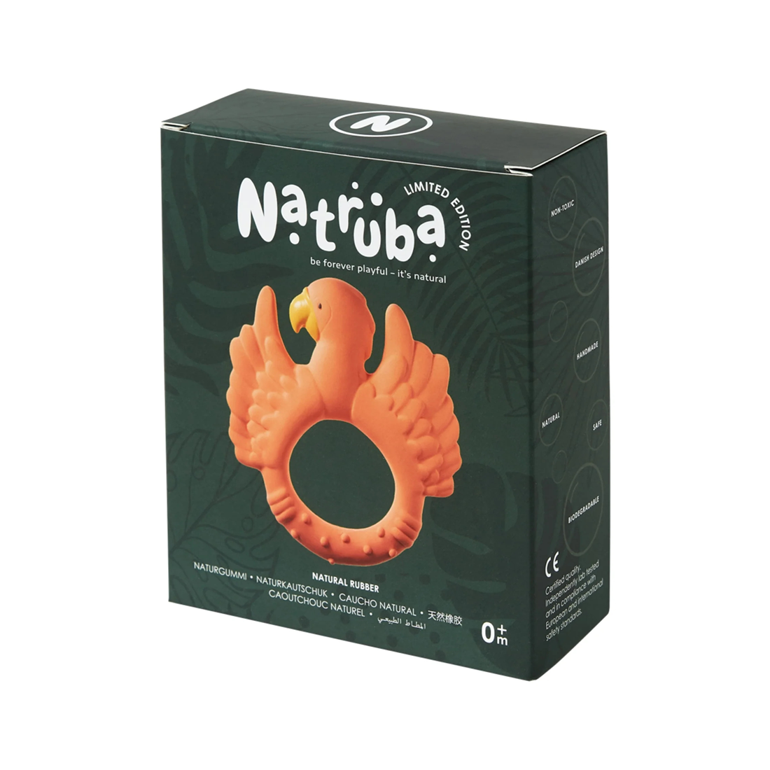 Jucarie pentru dentitie - Papagal Orange - Natruba