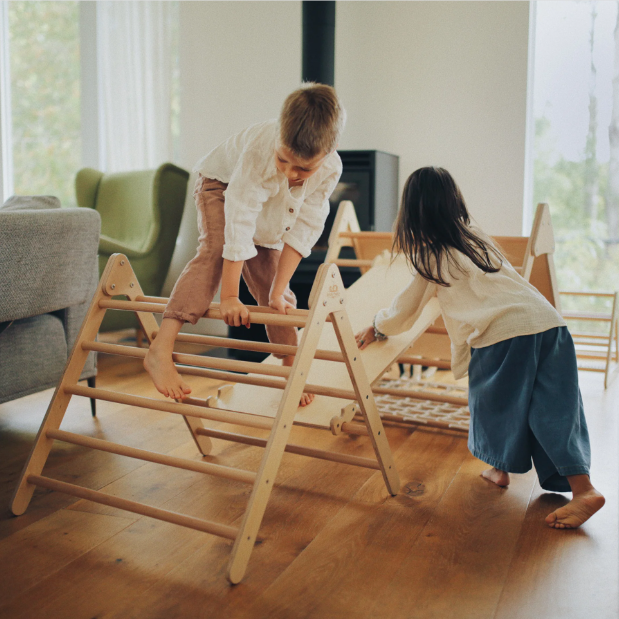 Triunghi Pikler pliabil, marime medie - Kinderfeets