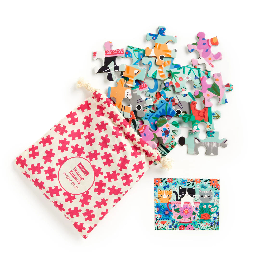 Puzzle On-the-Go, 36 piese - Teacup Kittens - Mudpuppy