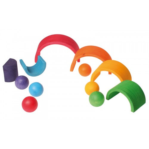 Bile din lemn - Rainbow - Grimm&