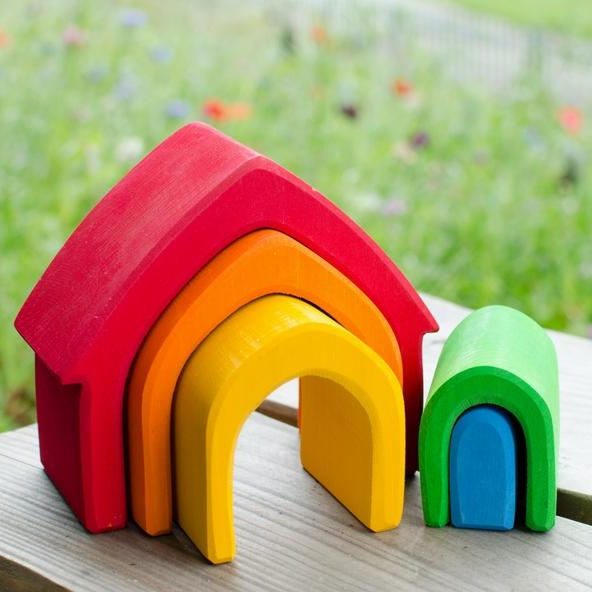 Casuta din lemn - Rainbow - Grimm&