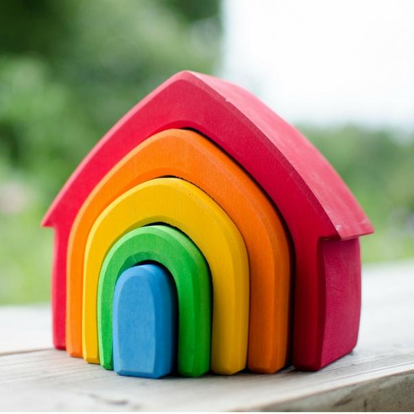 Casuta din lemn - Rainbow - Grimm&