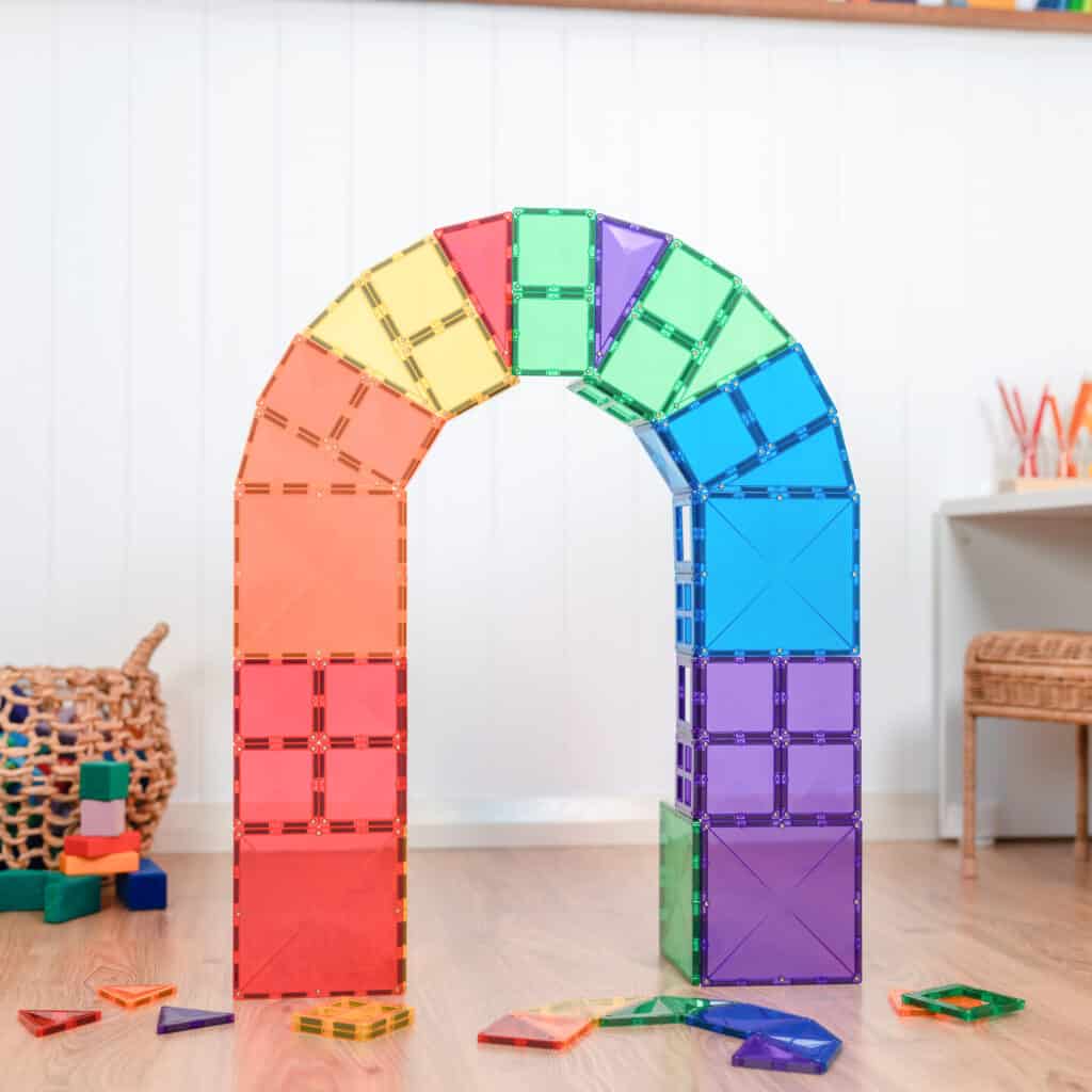 Set constructie magnetic, 60 piese - Rainbow Starter Pack – Connetix