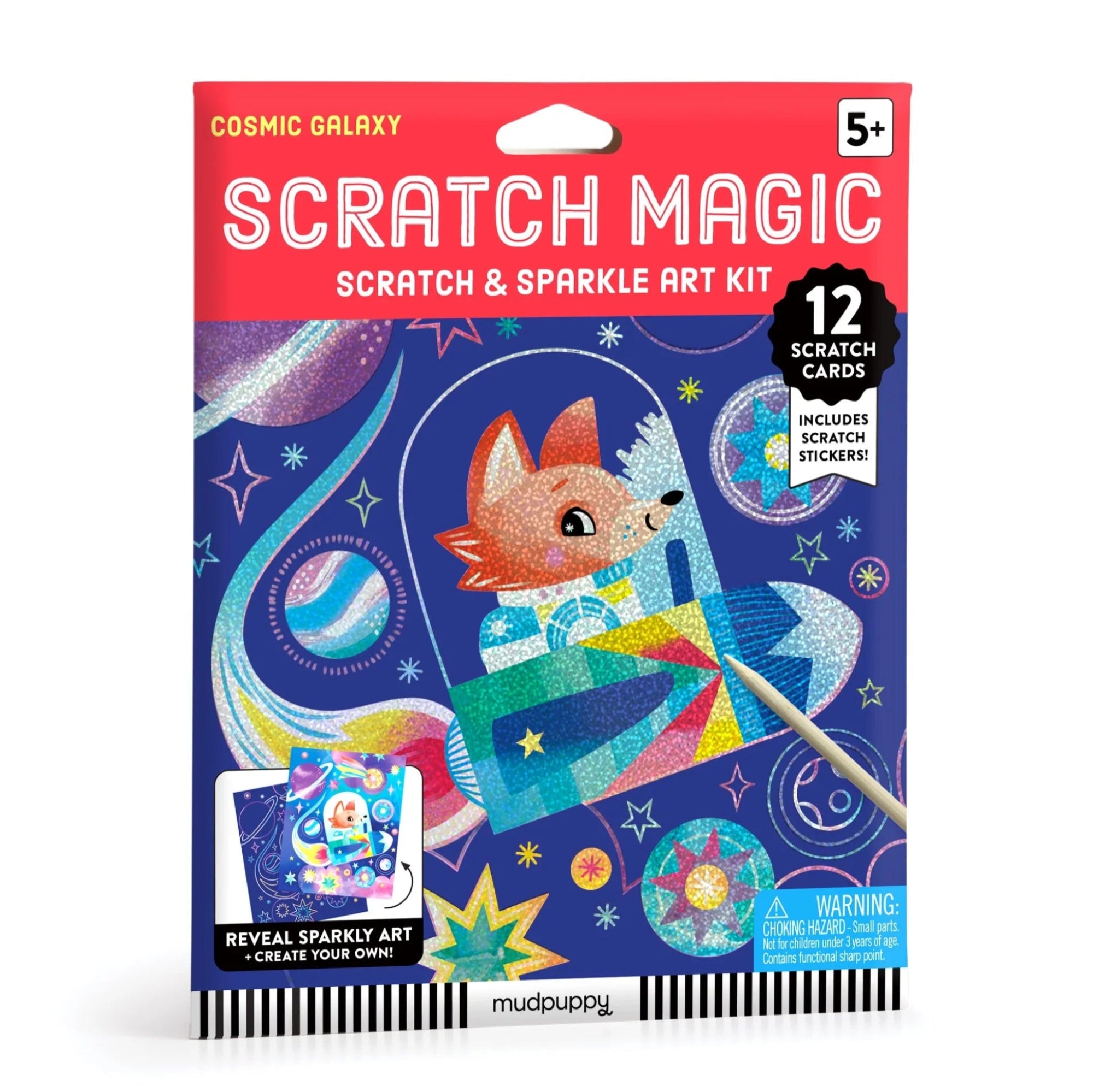 Kit creativ, Scratch Magic - Cosmic Galaxy - Mudpuppy