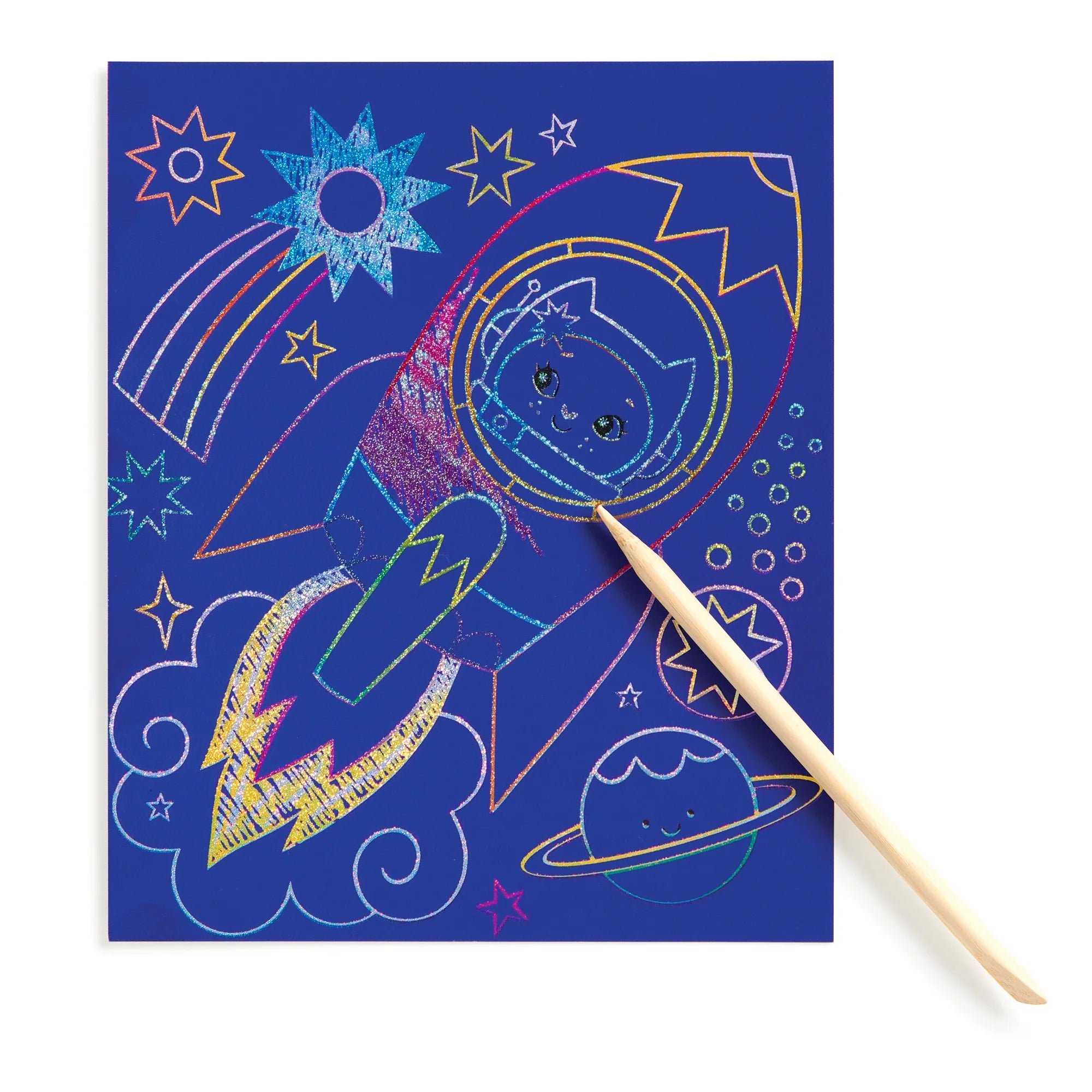 Kit creativ, Scratch Magic - Cosmic Galaxy - Mudpuppy