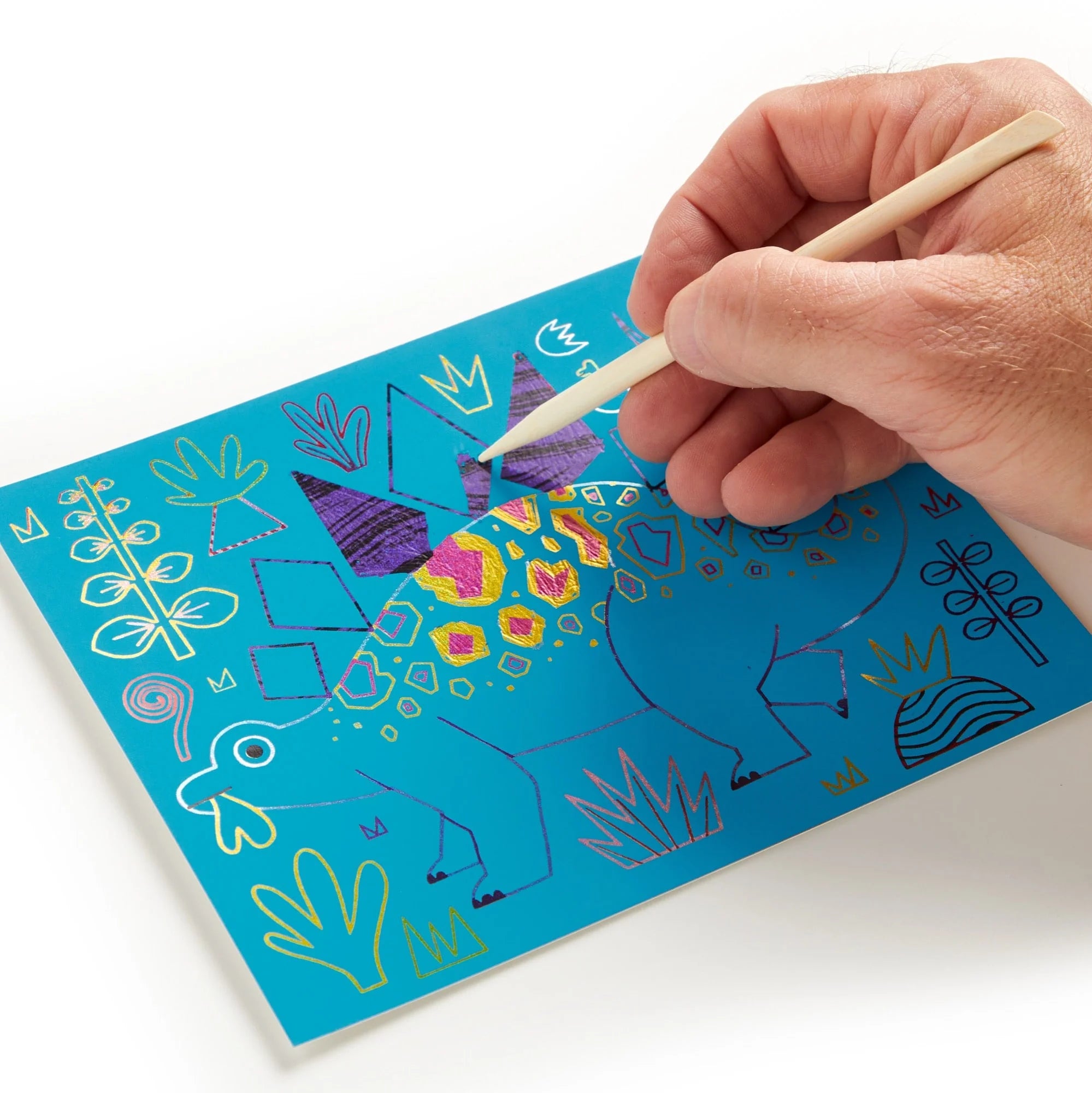 Kit creativ, Scratch Magic - Mighty Dinosaurs - Mudpuppy
