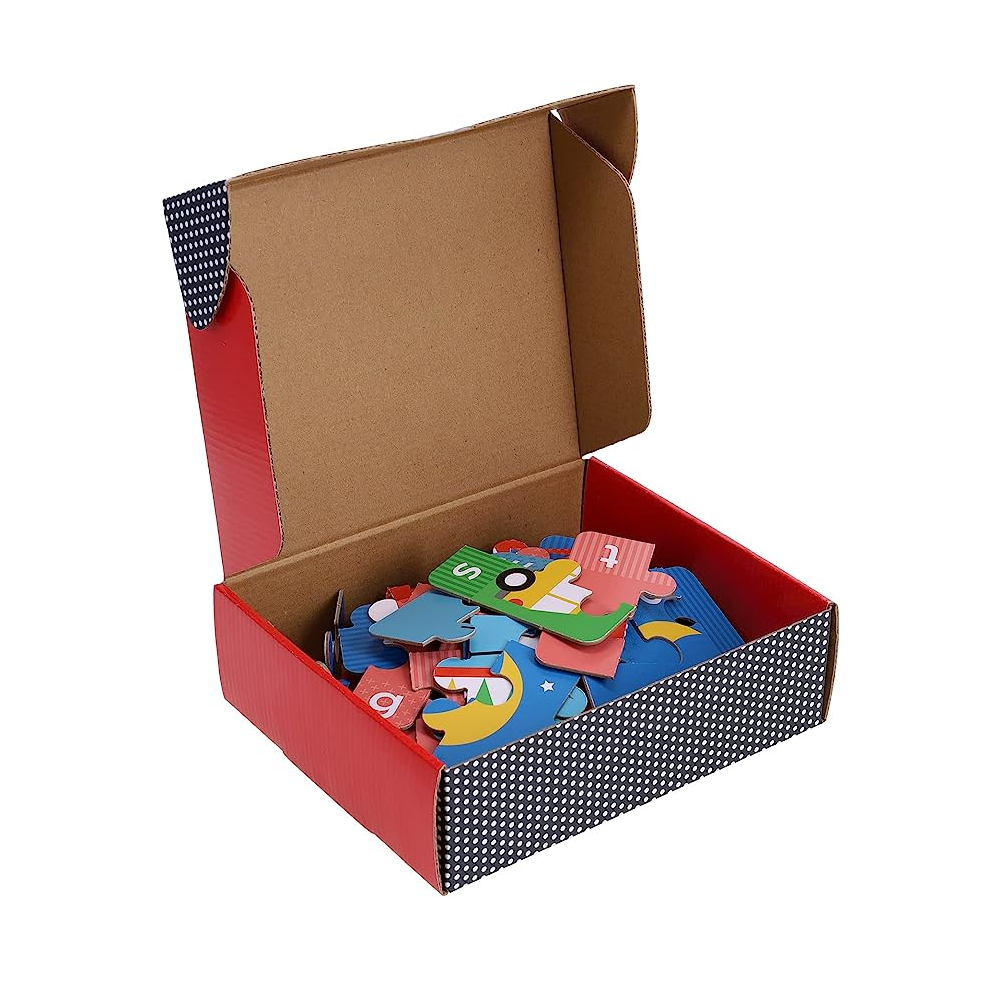 Puzzle de ortografie, 3-4 piese, 20 cuvinte - Obiecte - Petit Collage