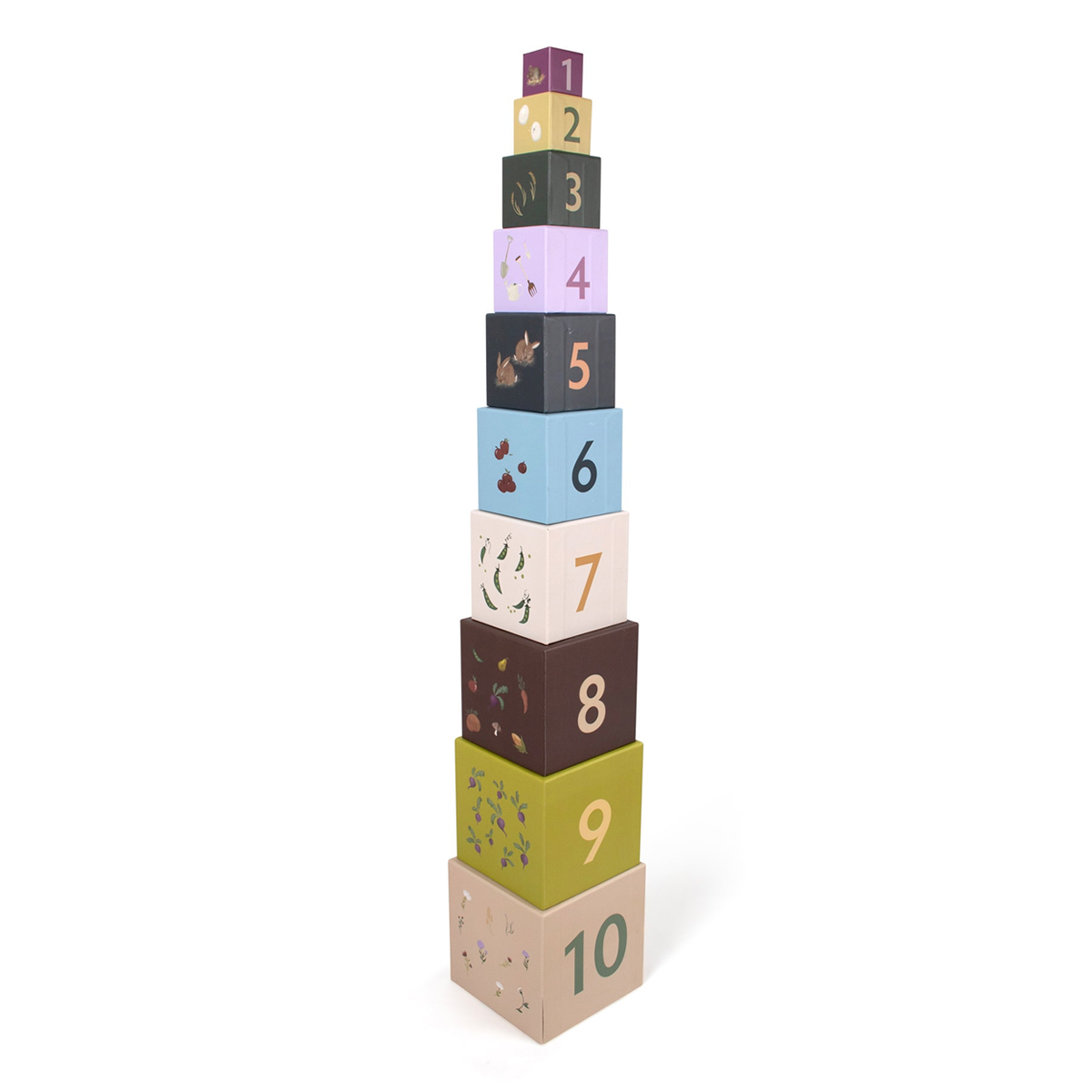 Cuburi educative de stivuit - Magic Farm - Filibabba