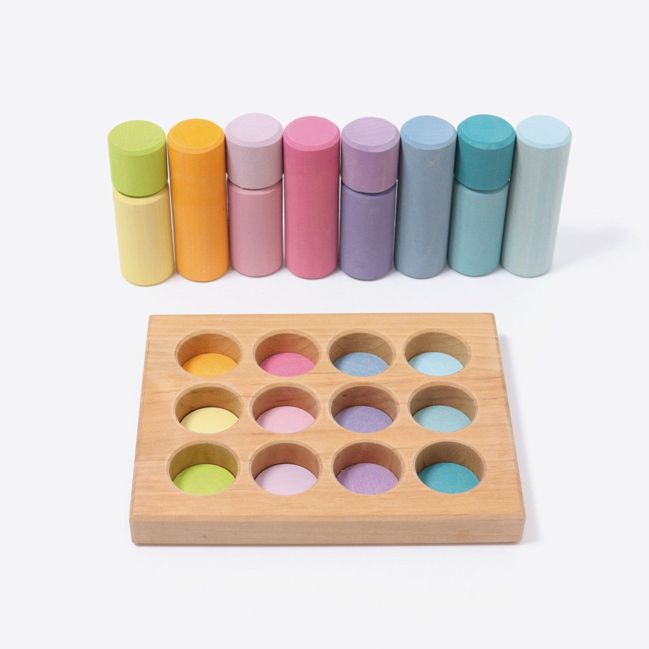 Joc de sortare & stivuire - Pastel Rollers - Grimm&