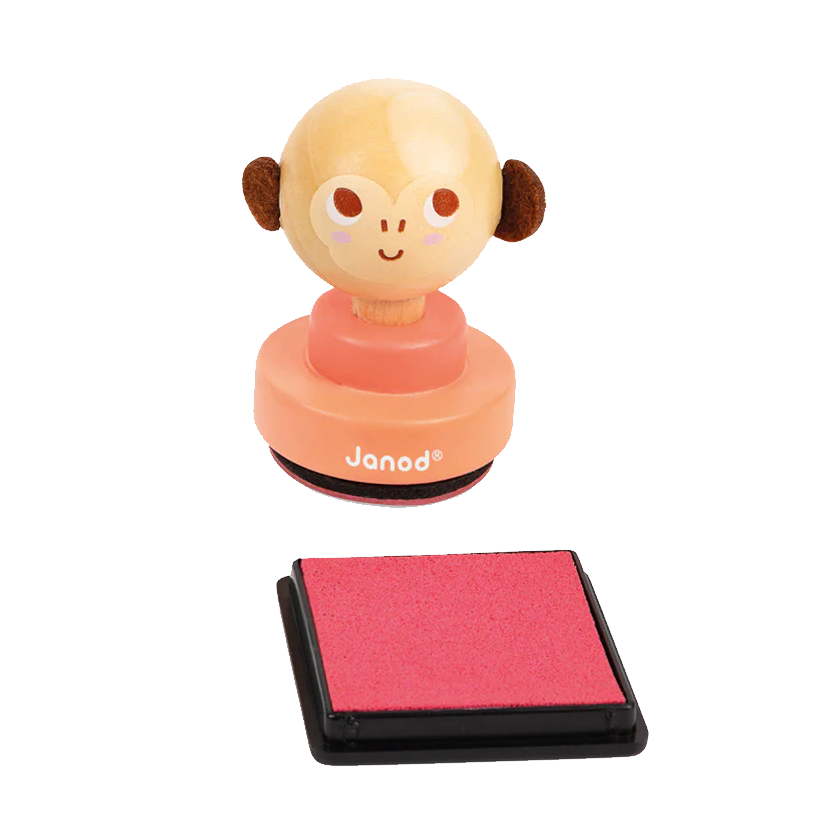 Stampila, tus Roz - Monkey - Janod