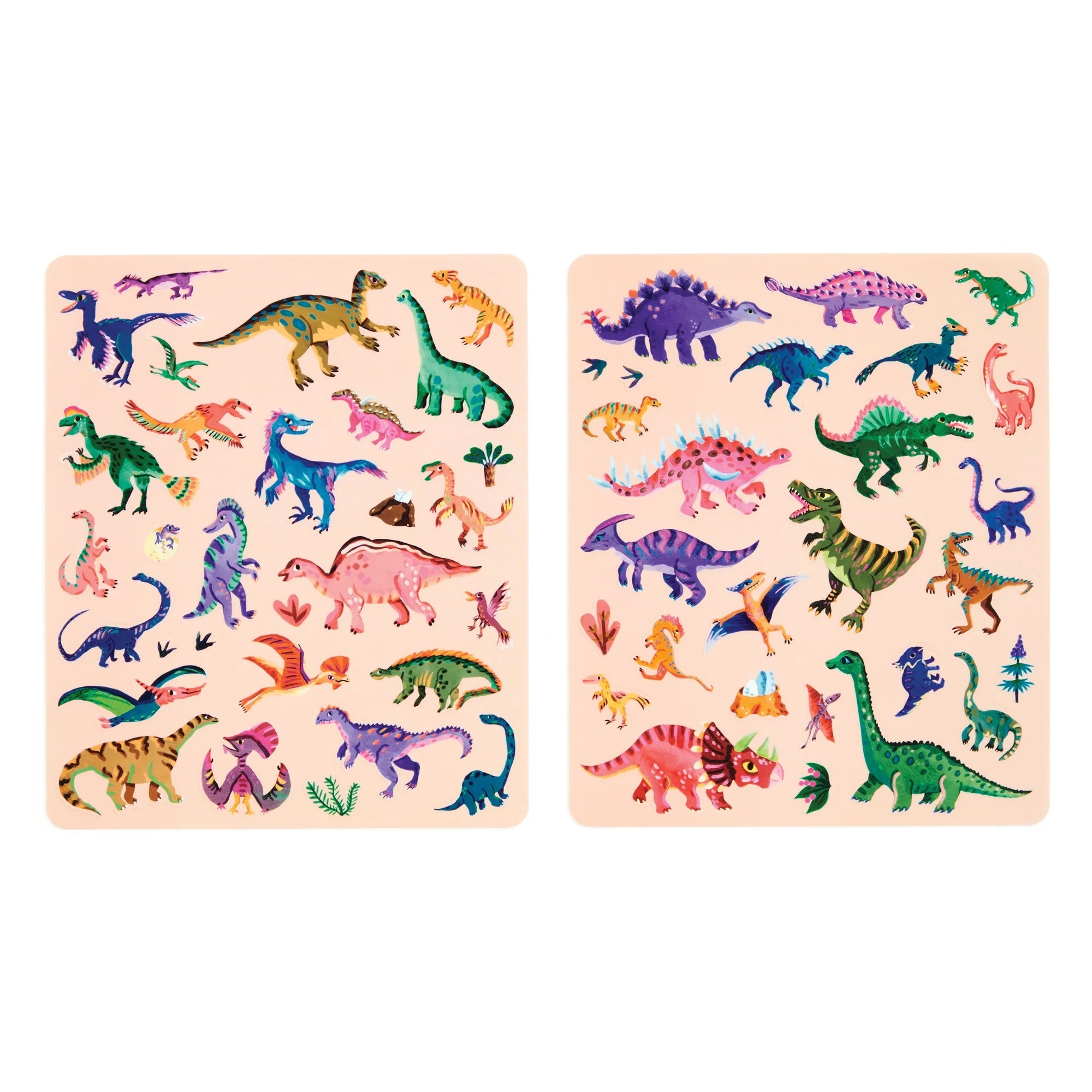 Set stickere reutilizabile Dinosaur Park Mudpuppy - detaliu dinozauri 1
