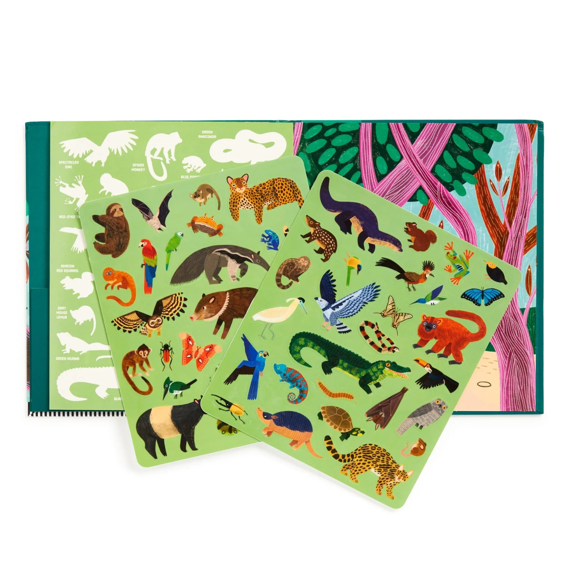 Set stickere reutilizabile Rainforest Mudpuppy - coli stickere
