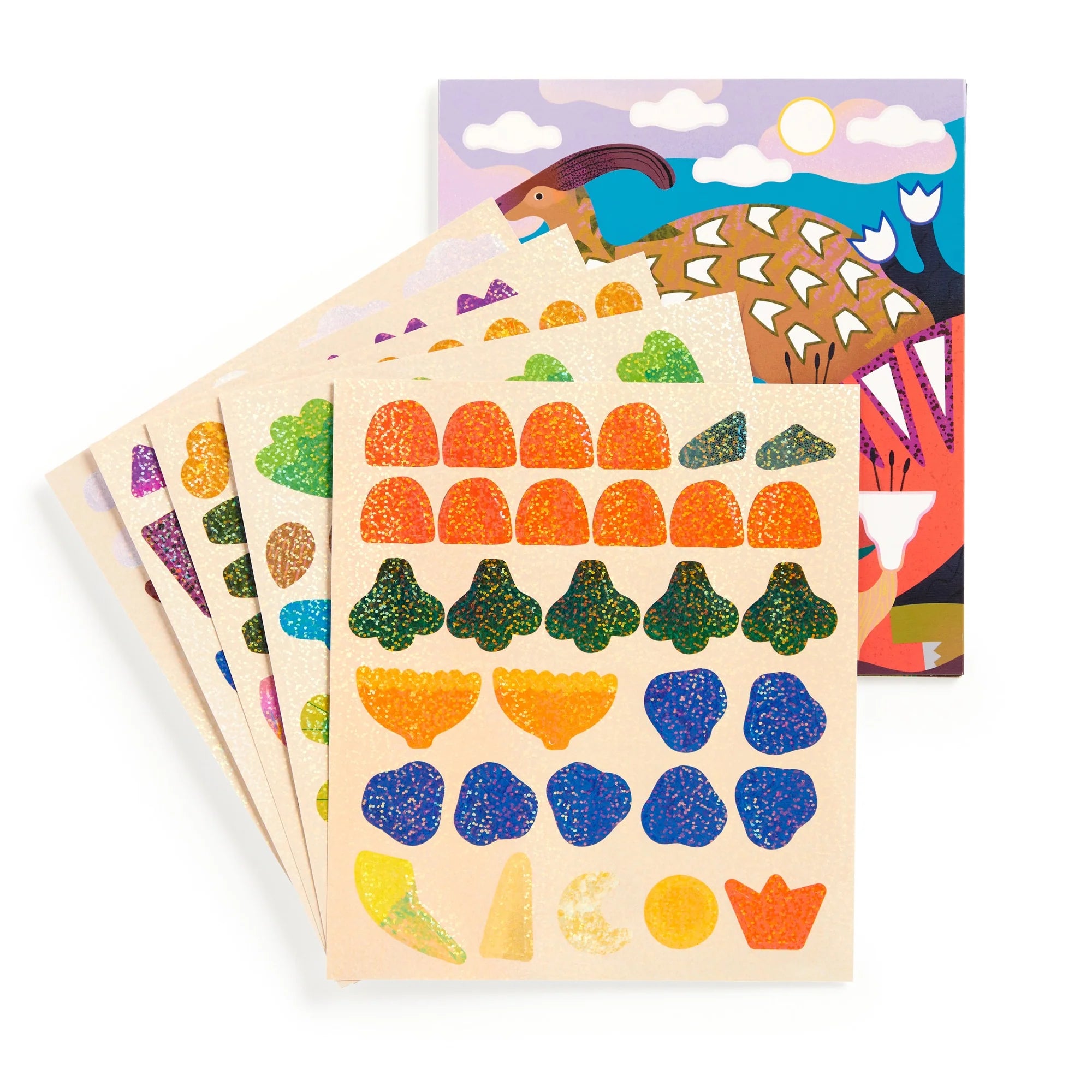 Kit creativ, Sticker Sparkle - Dinosaur Land - Mudpuppy