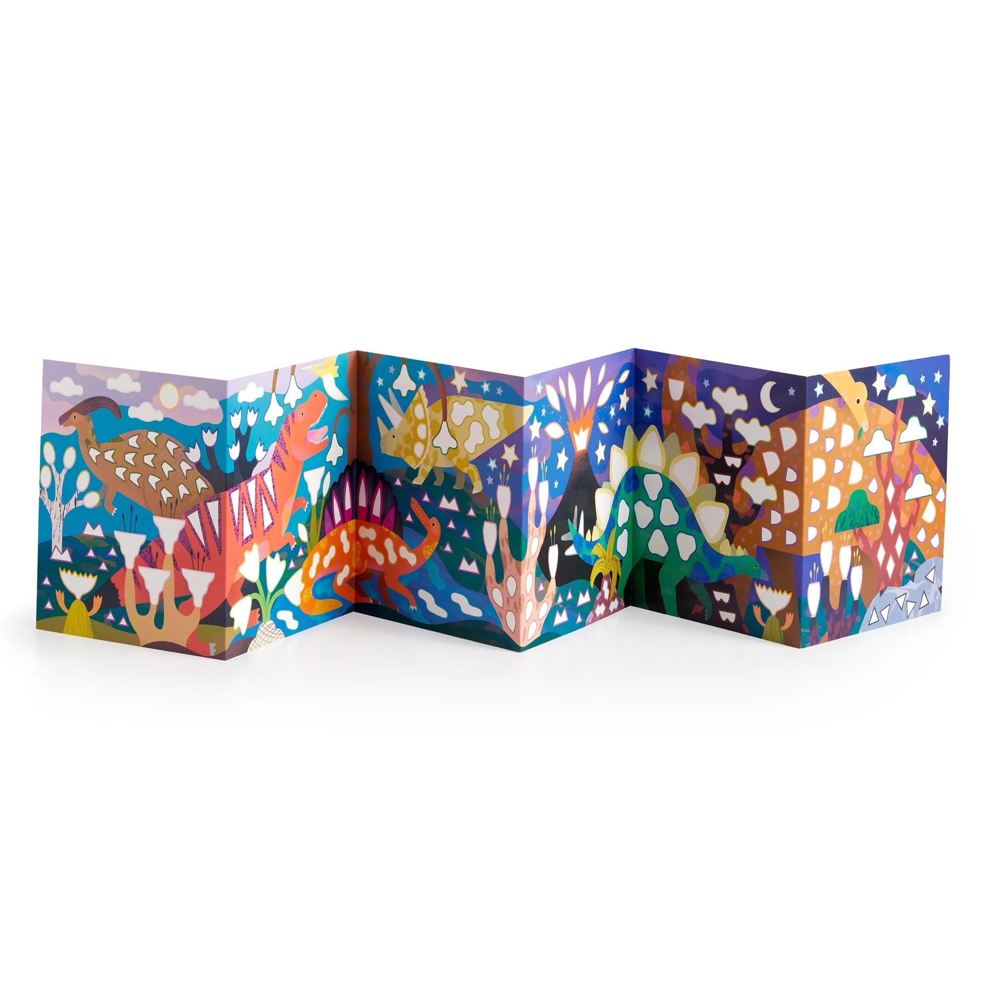 Kit creativ, Sticker Sparkle - Dinosaur Land - Mudpuppy