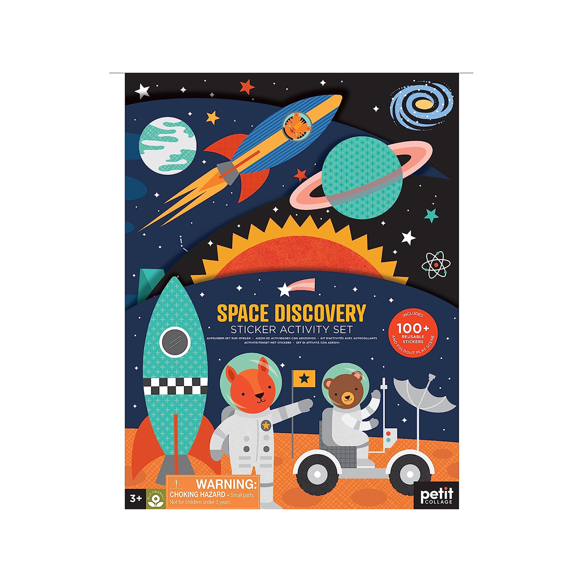 Mapa de activitati, 100+ stickere - Space Discovery - Petit Collage