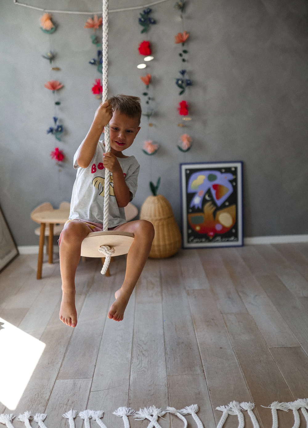 Leagan disc din lemn - Kinderfeets