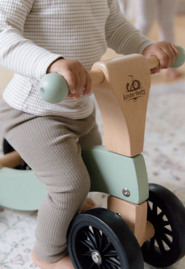 Vehicul cu 4 roti + stick de impingere - Tiny Glider - Kinderfeets