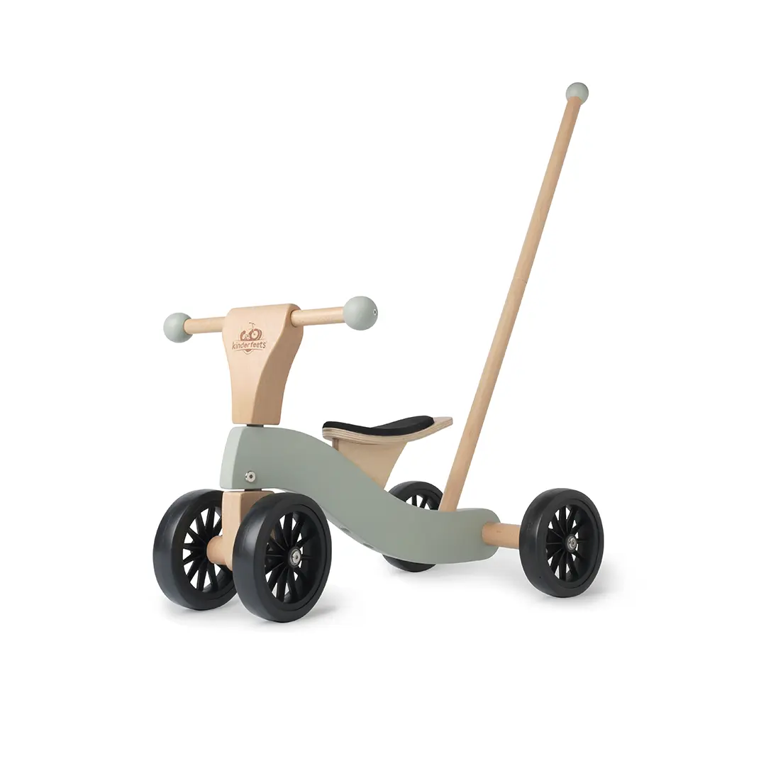 Vehicul cu 4 roti + stick de impingere - Tiny Glider - Kinderfeets