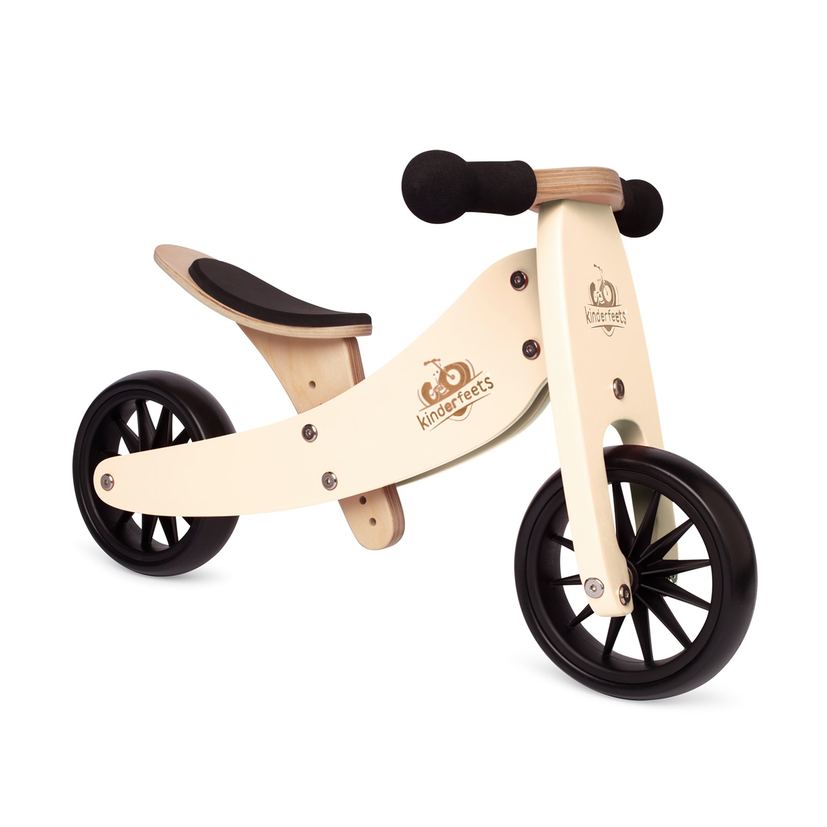Tricicleta de echilibru 2 in 1 - Tiny Tot Cream - Kinderfeets