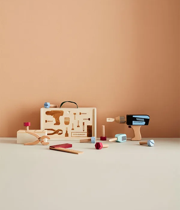 Bormasina + accesorii, set de scule pentru Role Play - Kid&