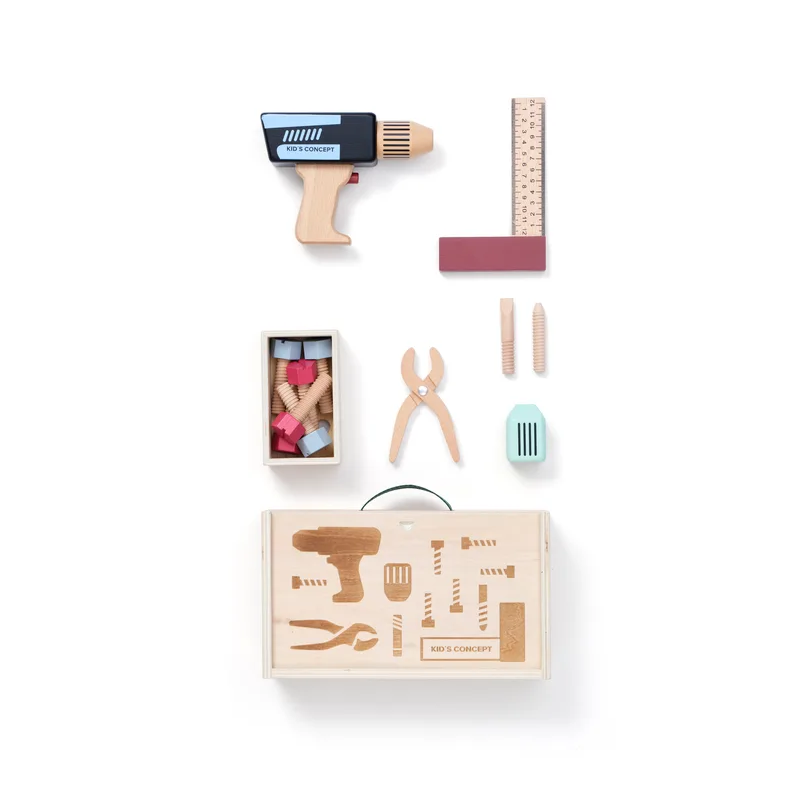Bormasina + accesorii, set de scule pentru Role Play - Kid&