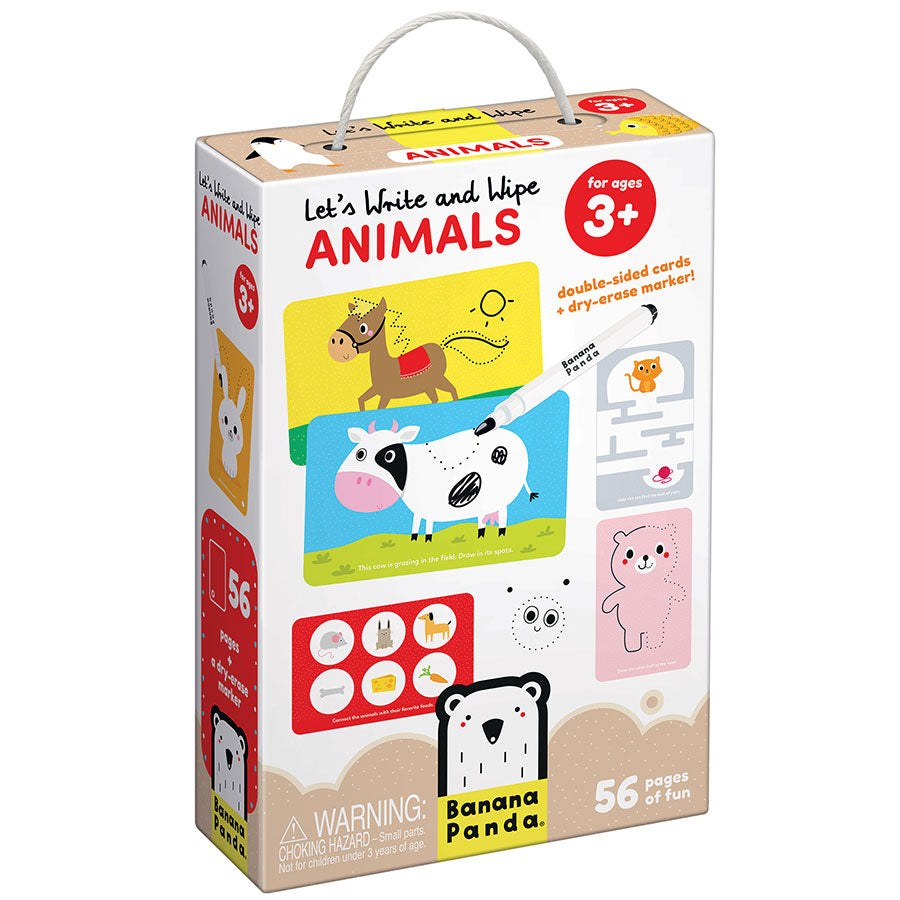 Cartonase scrie & sterge - Animalute - Banana Panda