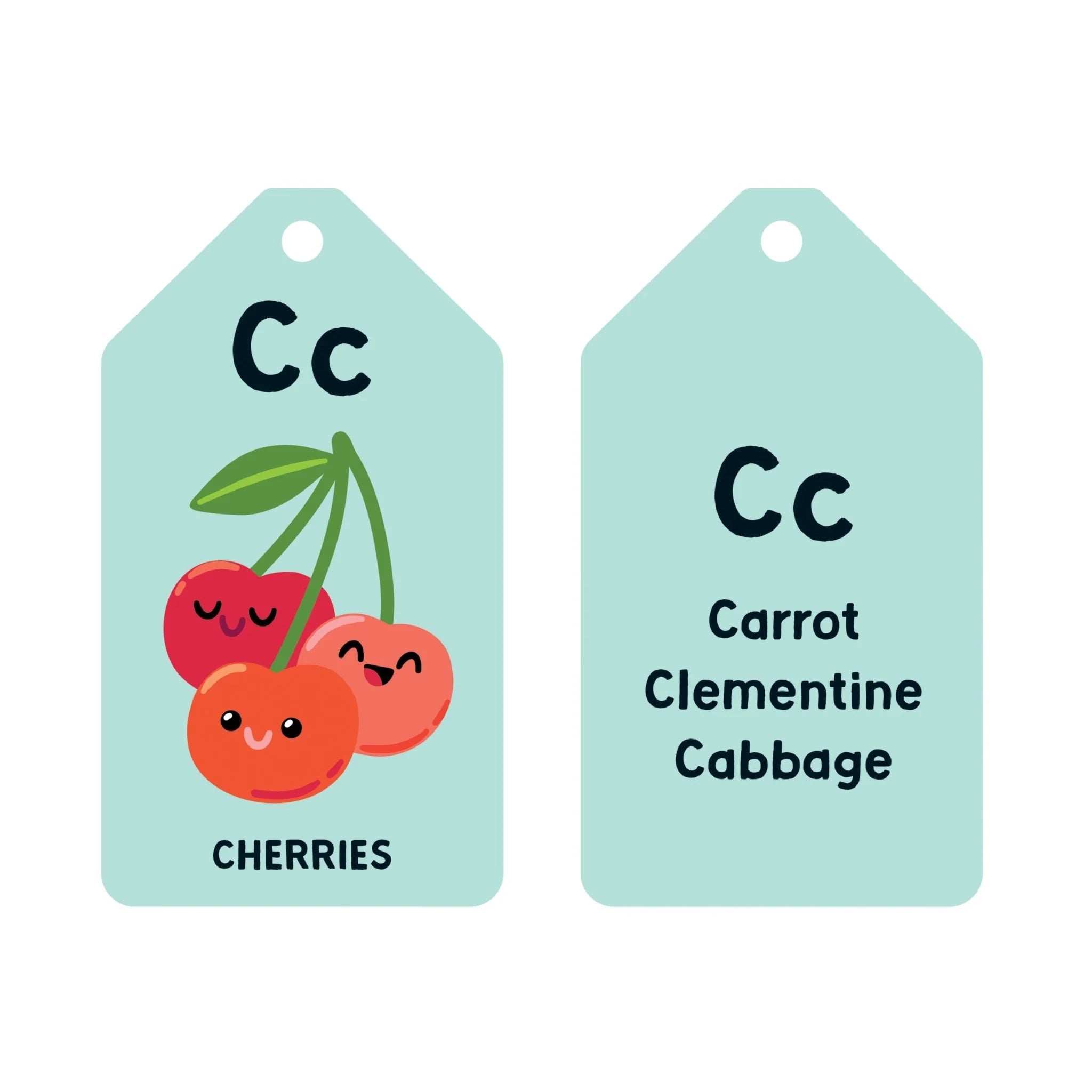 Set carduri educative cu inel – A is for Avocado - Mudpuppy