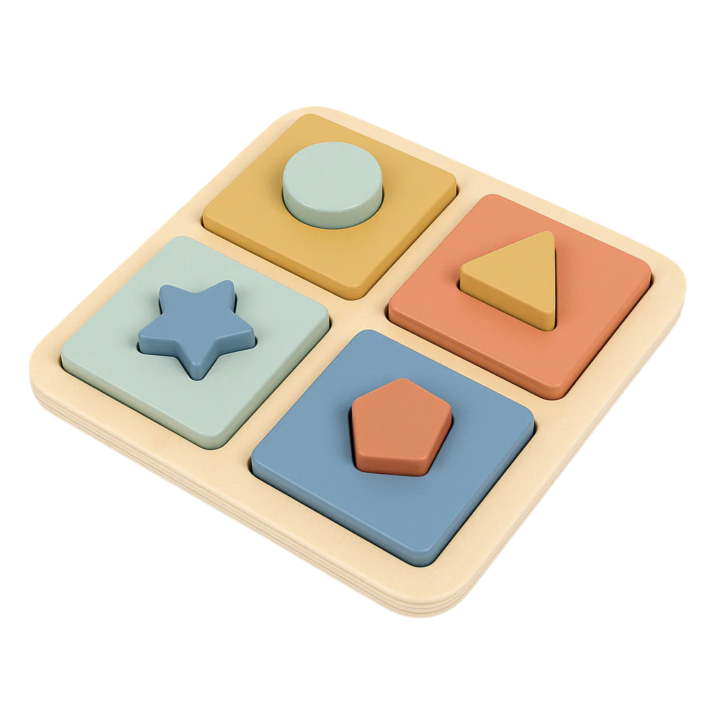 Puzzle incastru cu forme geometrice - Atan