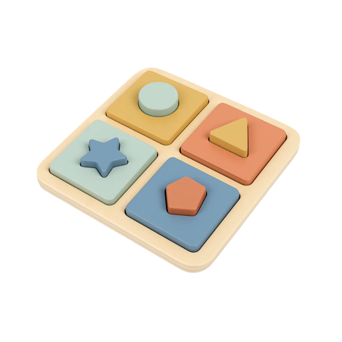 Puzzle incastru cu forme geometrice - Atan