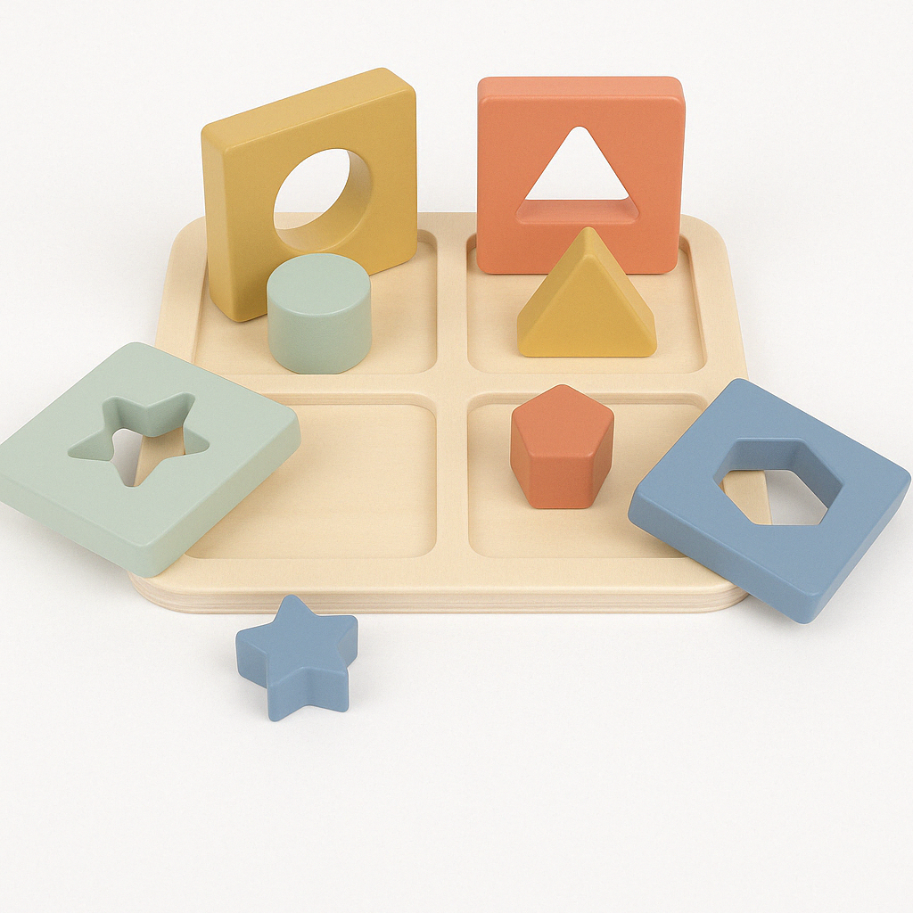 Puzzle incastru cu forme geometrice - Atan