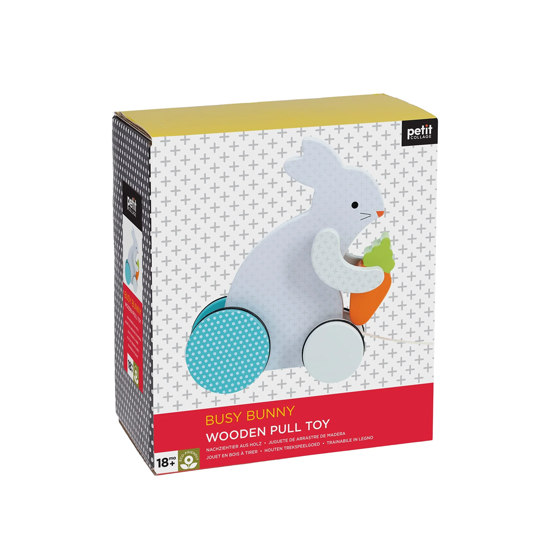 Jucarie de tras - Busy Bunny - Petit Collage