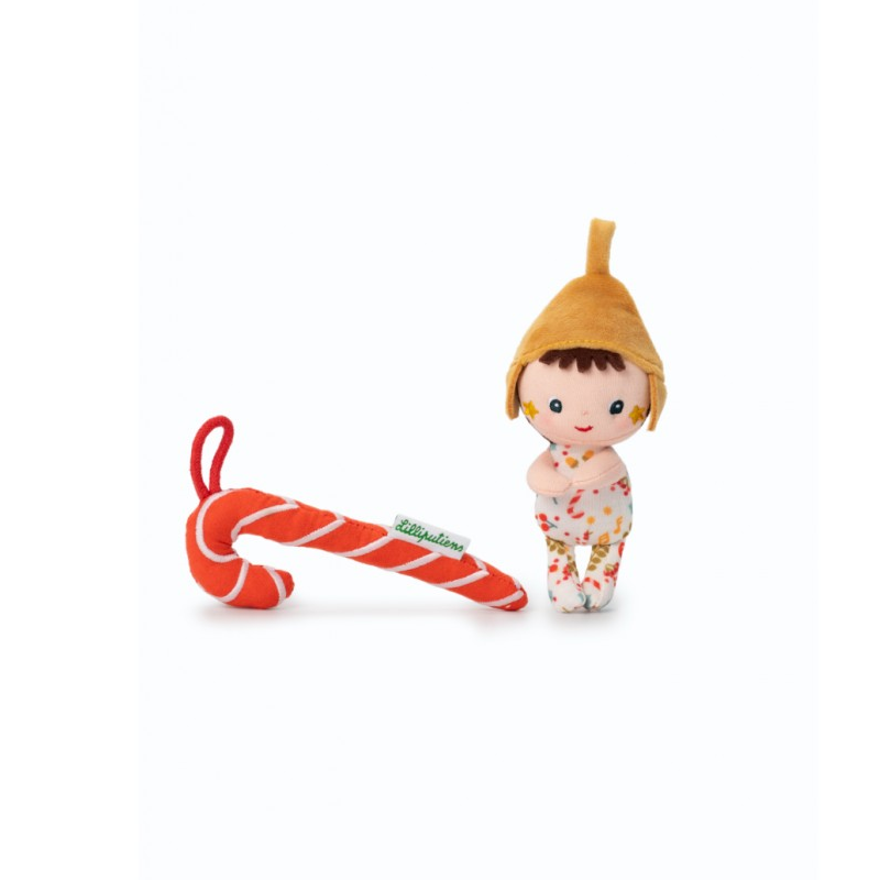 Papusica de Craciun - Happy, micutul elf - Lilliputiens