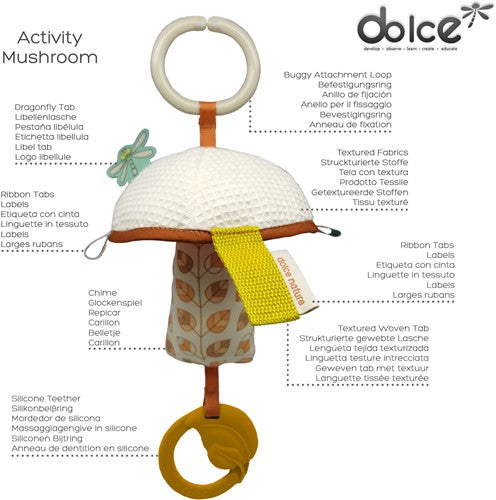 Jucarie pentru dentitie - Ciupercuta - Dolce