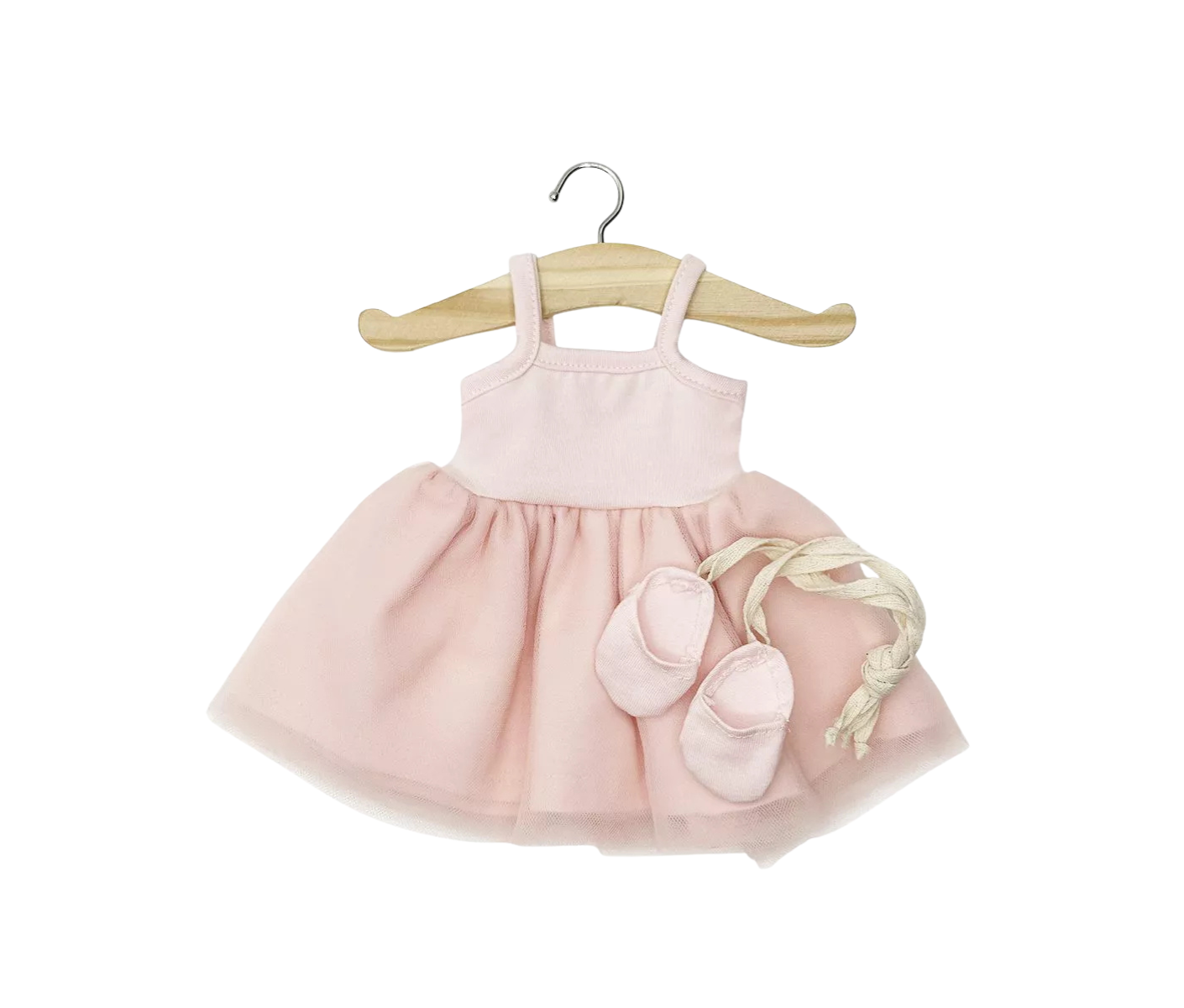 Set Tutu Rosella & Papuci de balerina pentru păpuși - Pale Pink - Minikane
