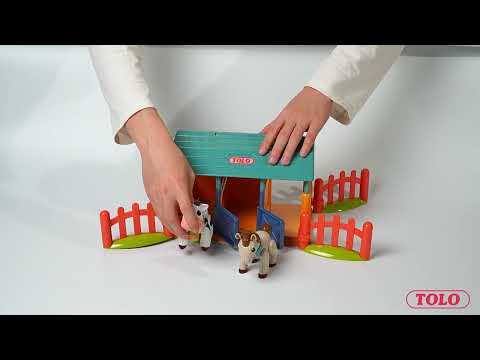 Set de joaca - Cow & Horse Stable - Tolo Bio