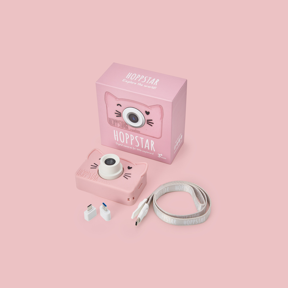 Aparat foto video digital pentru copii - Rookie Blush, Cat - Hoppstar
