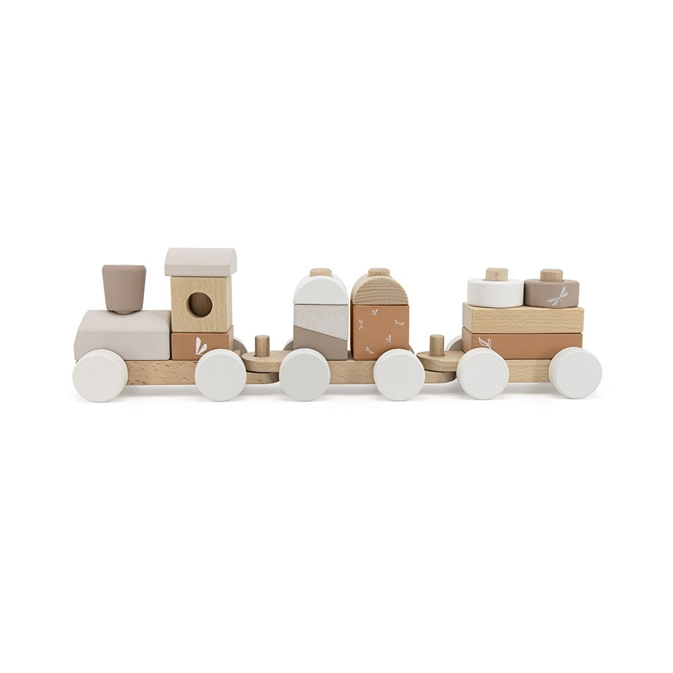 Trenulet cu forme stivuibile - Nougat - Label Label