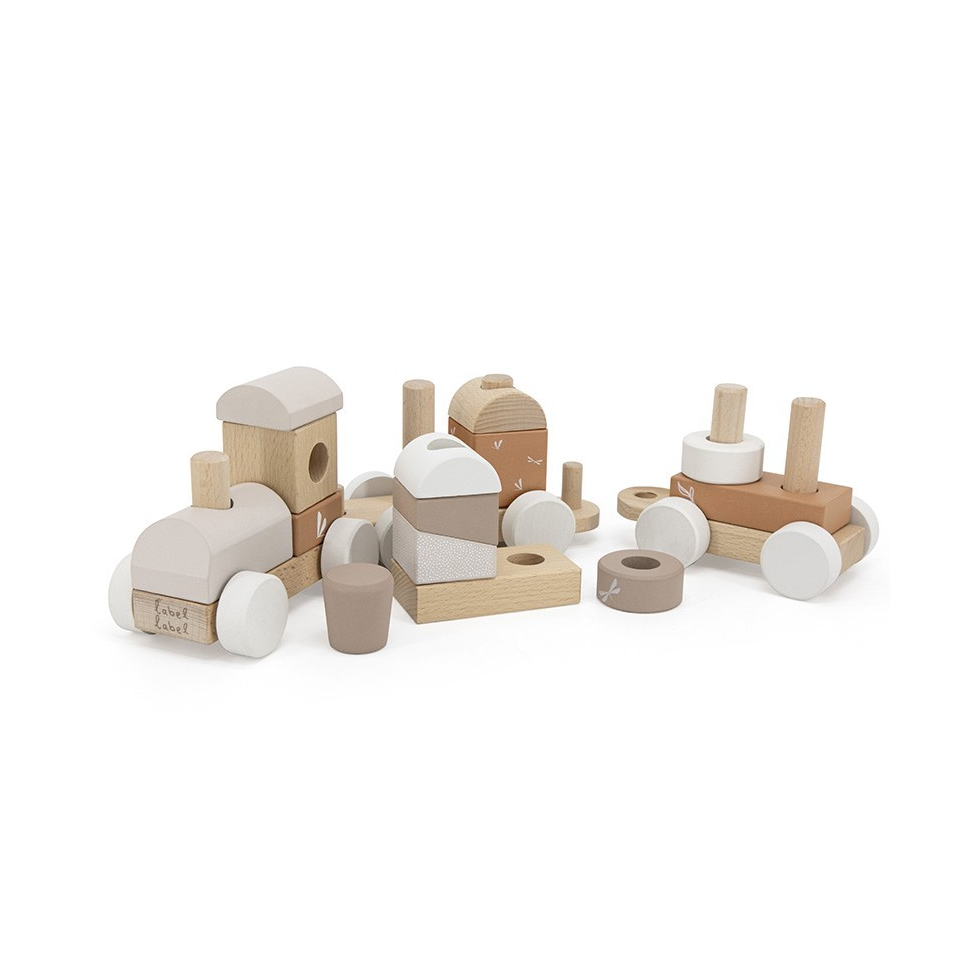 Trenulet cu forme stivuibile - Nougat - Label Label