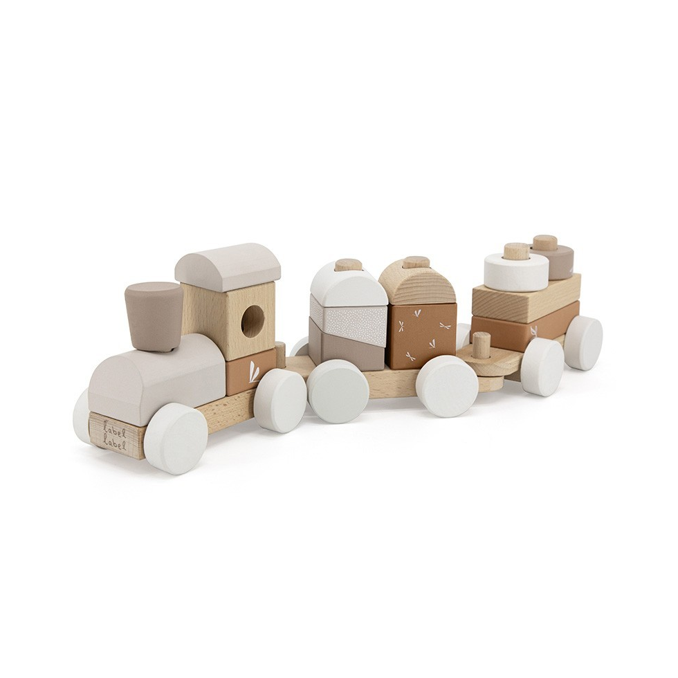 Trenulet cu forme stivuibile - Nougat - Label Label