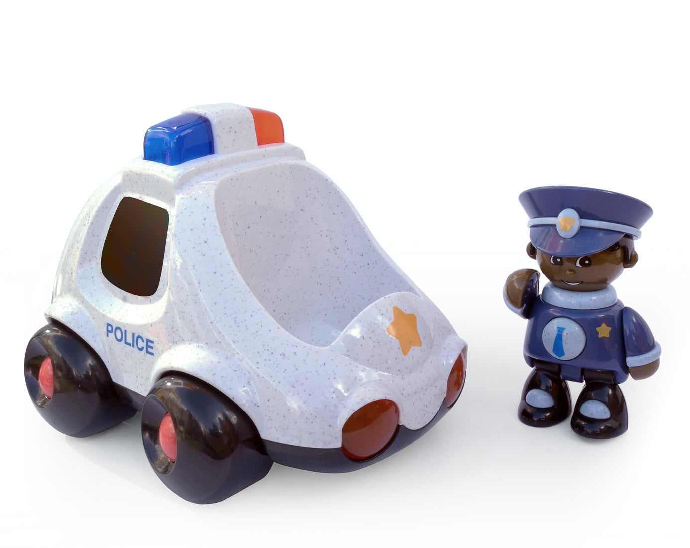 Set de joaca - Masina politie & Personaj interactiv, Policeman - Tolo Bio