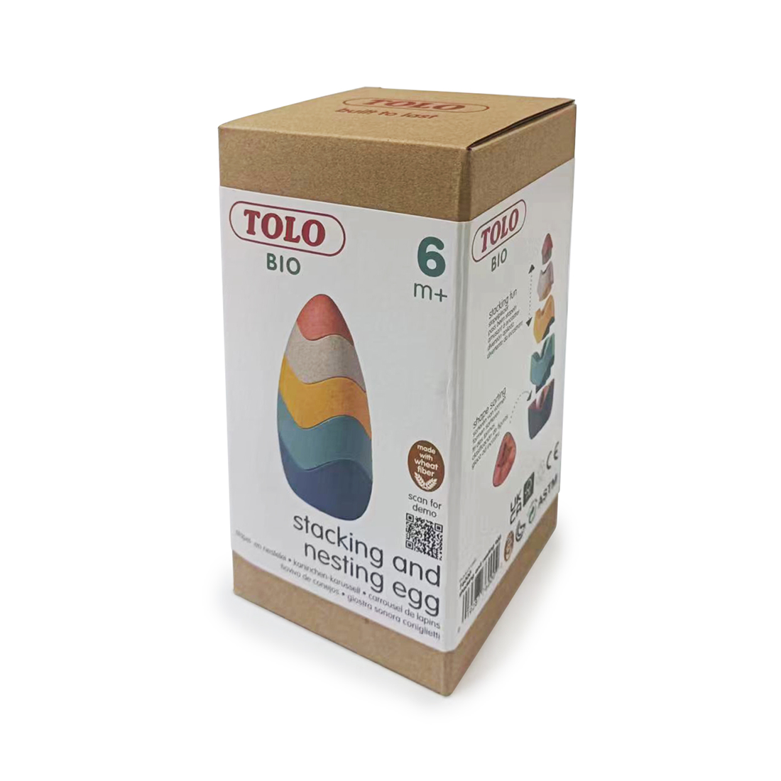 Set de potrivire & stivuire - Egg Tower - Tolo Bio