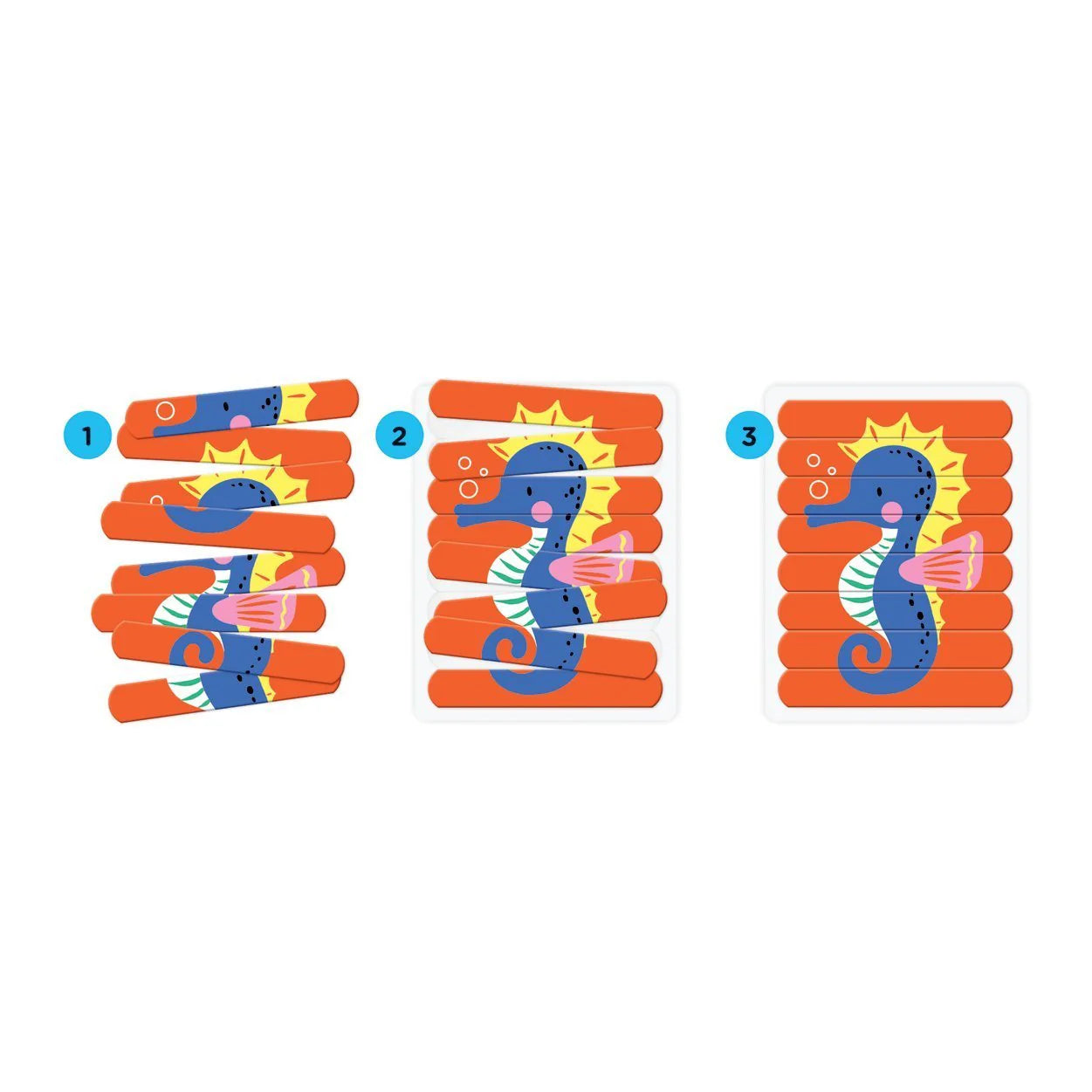 Set puzzle cu bețișoare, 6 in 1 - Under the Sea - Mudpuppy