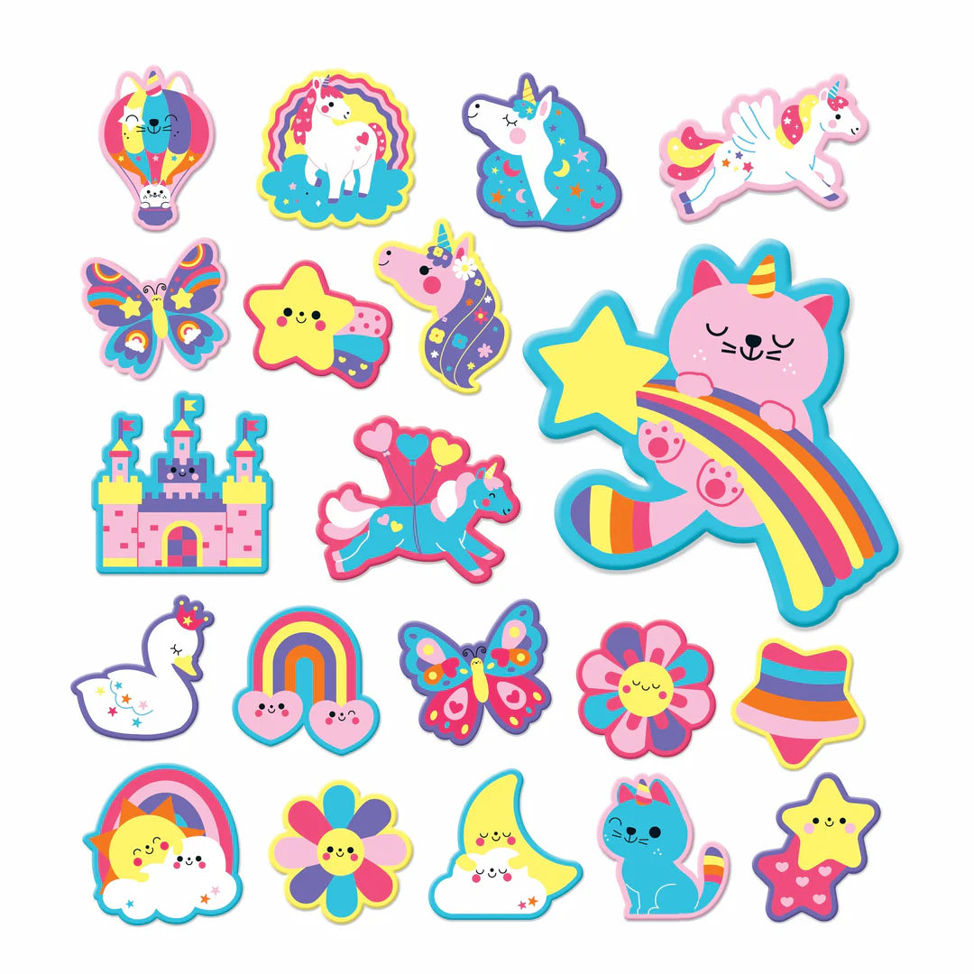 Joaca la baita, forme lipicioase din spuma - Unicorn Dreams - Mudpuppy