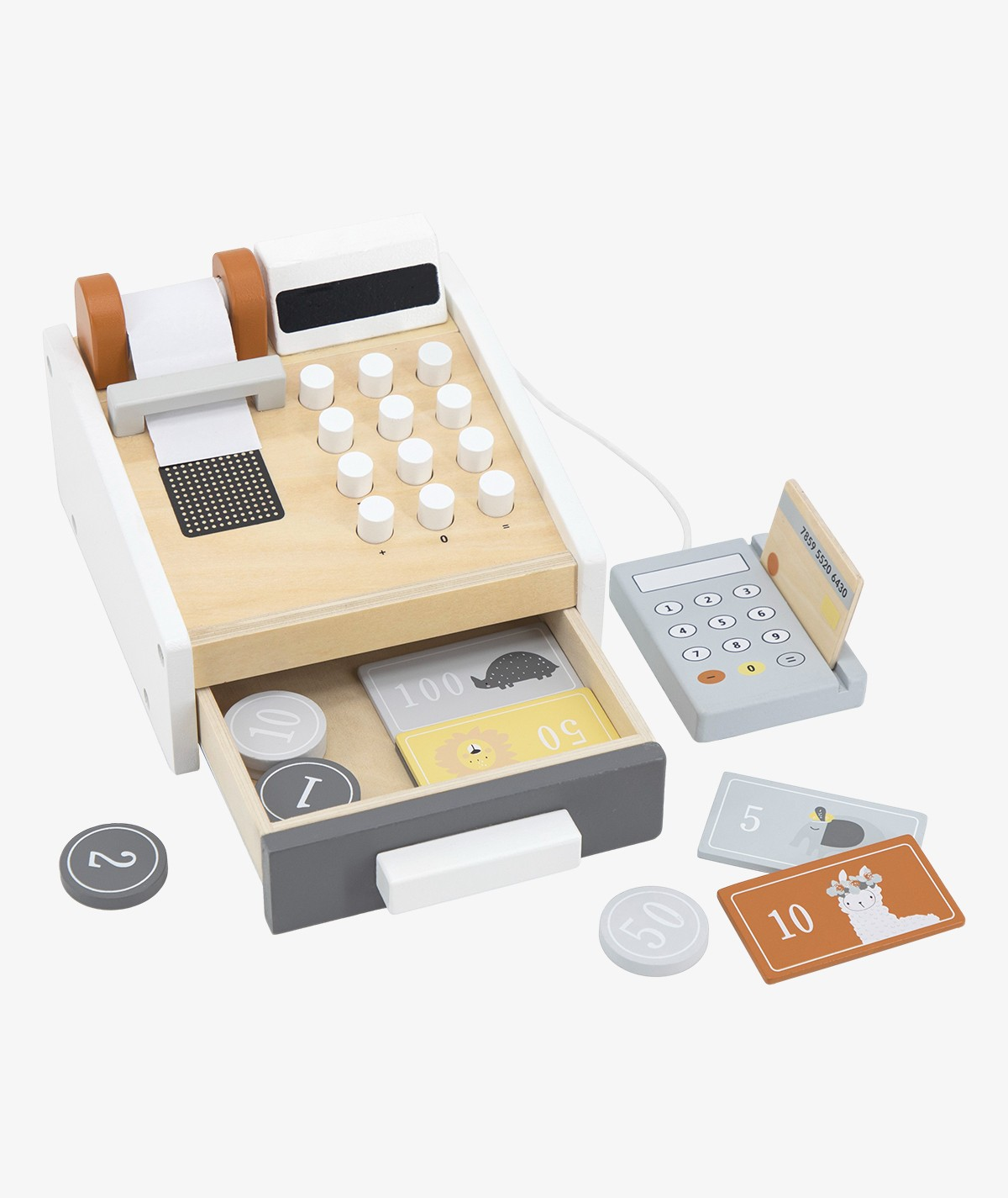 Casa de marcat, set de joaca cu POS + bani - Tryco