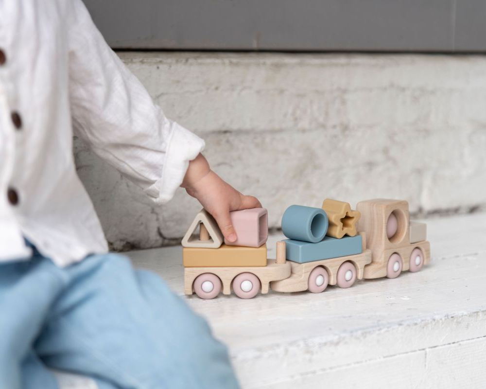 Trenulet cu forme din silicon - Opal - Baby&