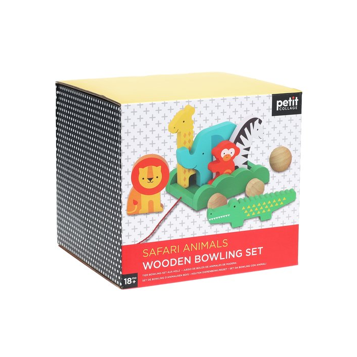 Set de bowling - Safari Animals - Petit Collage