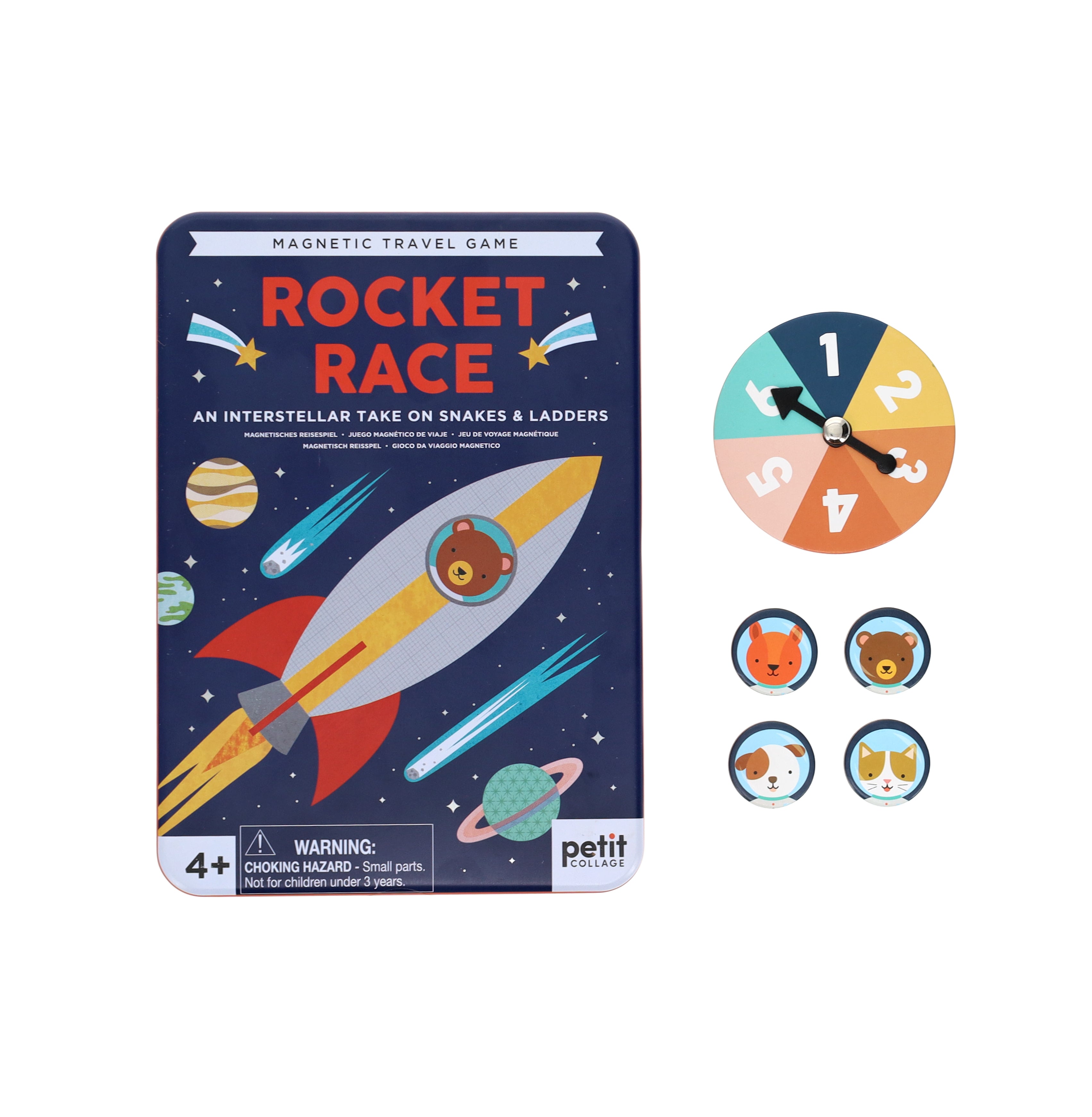 Joc magnetic On-the-Go - Rocket Race - Petit Collage